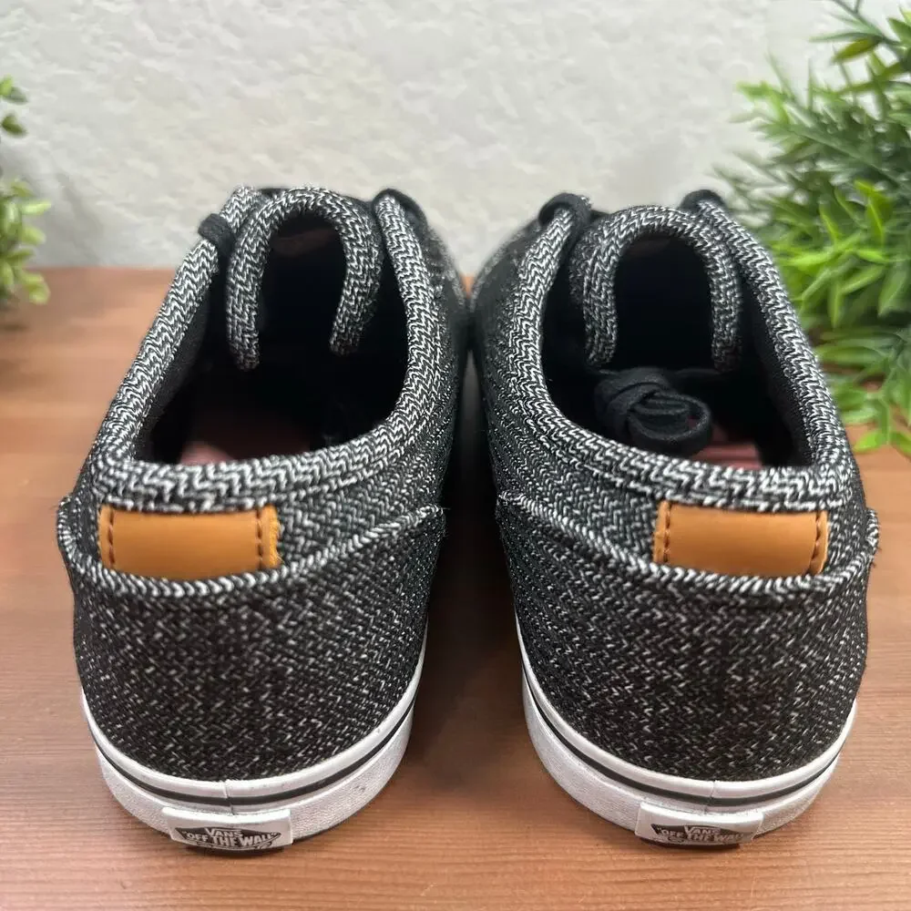 Vans Women's Streetwear Atwood Skate Sneakers Black Grey Size 10